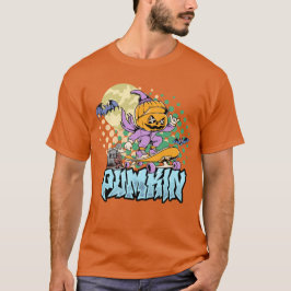 Skater Pumpkin | Manar Halloween T-Shirt