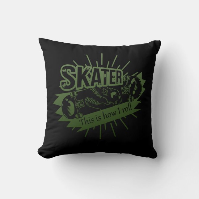 Skater - Så här rullar jag Kudde (Framsida)