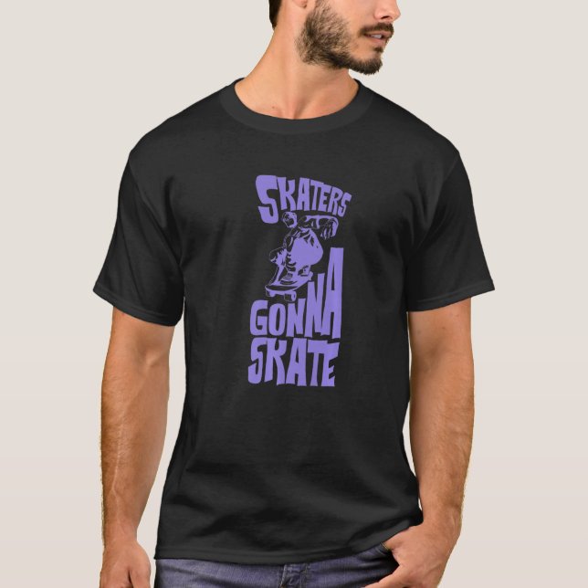 Skater Skalar Coolan Retro Flip Skateboard T Shirt (Framsida)