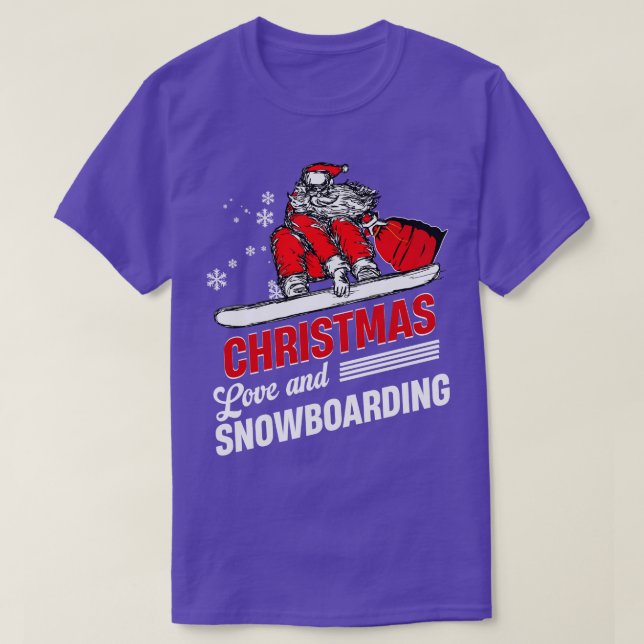 Skater Skateboard jul jul Kärlek Snowboarding 1 T Shirt (Design framsida)