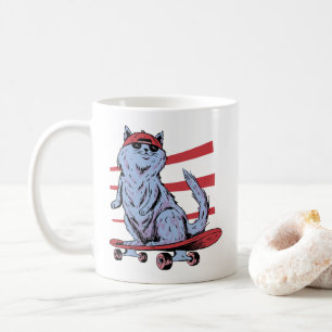 Skater Skateboarder Skateboarder Skateboarding Kaffemugg