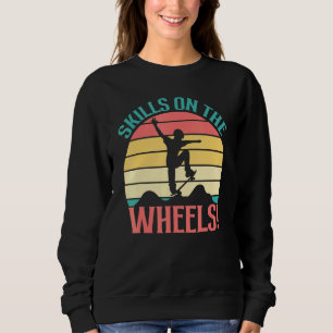 Skater Skateboardingfärdigheter på Hjul gamla Scho T Shirt