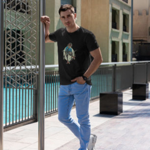 Skater Skeleton-tecken T Shirt