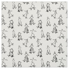 Skater skiss mönster tyg