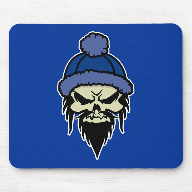 Skater Skull (blå) Mousepad Musmatta (Framsidan)