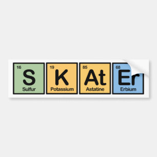 Skater som göras av inslag bildekal