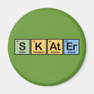 Skater som göras av inslag magnet