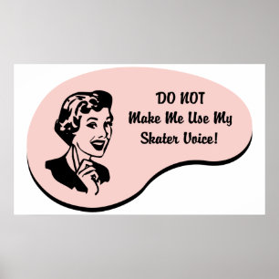 Skater uttrycker poster