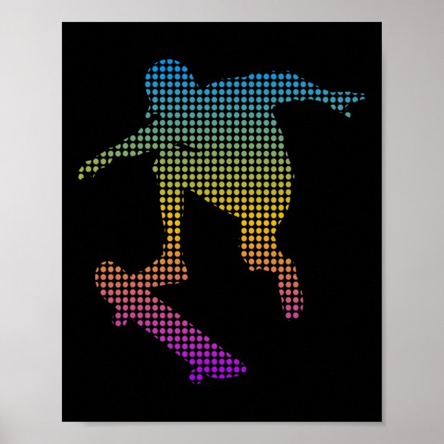 Skaterboard Gatu Skateboard Longboard Skateboard Poster (Framsidan)