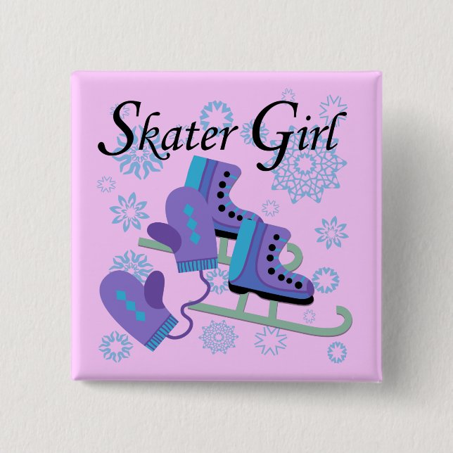Skaterflicka Knapp (Framsida)