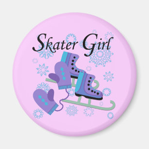 Skaterflicka Magnet