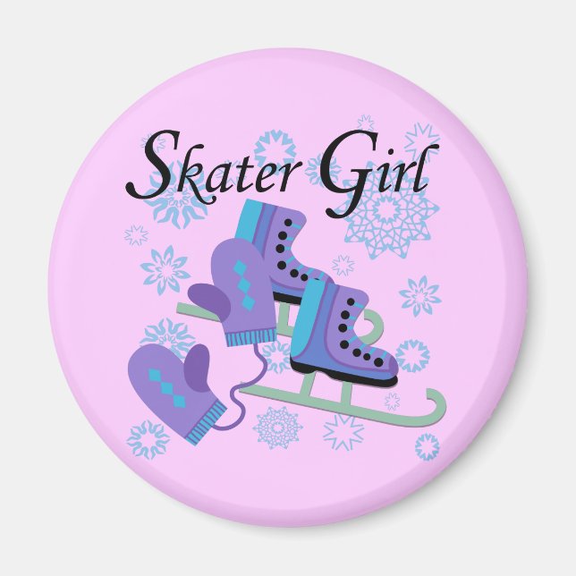 Skaterflicka Magnet (Framsidan)