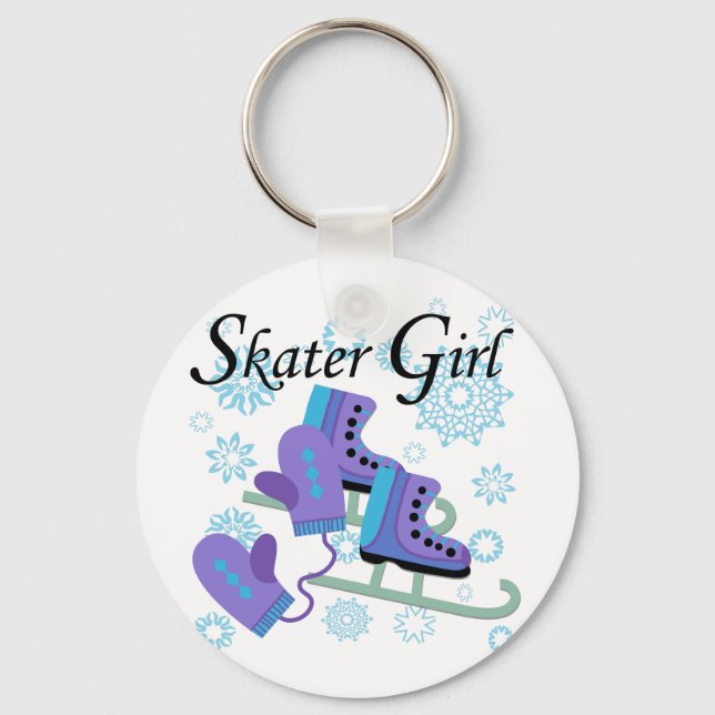 Skaterflicka Nyckelring (Framsida)