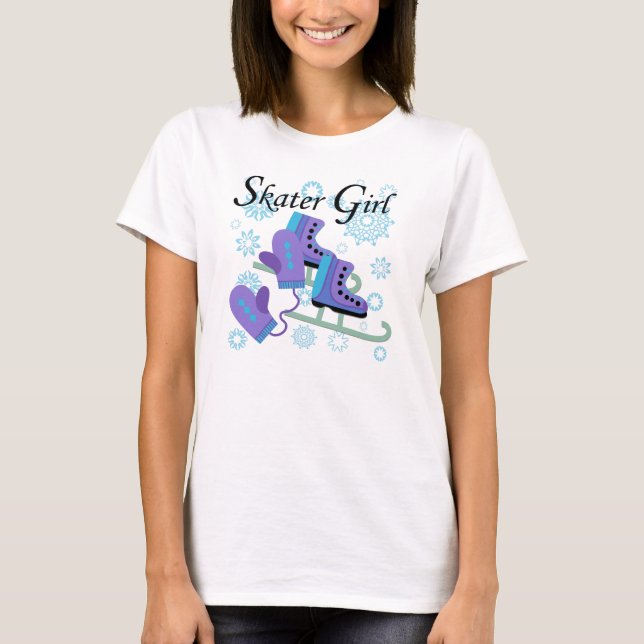 Skaterflicka T-shirt (Framsida)