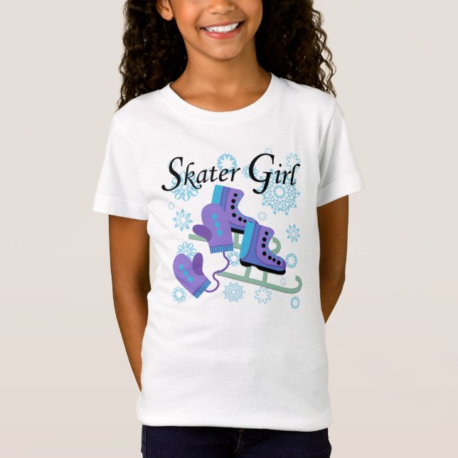 Skaterflicka T-shirt (Framsida)