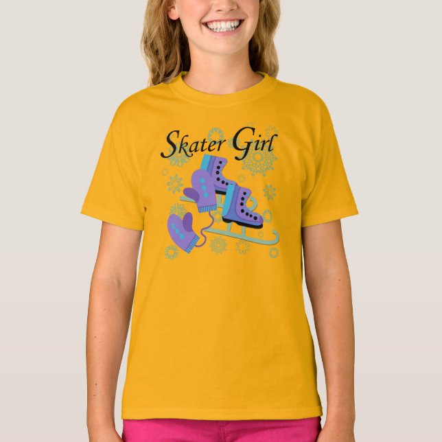 Skaterflicka T Shirt (Framsida)