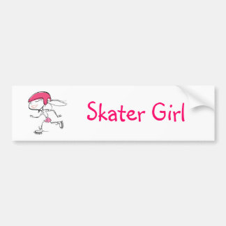 Skaterflickabildekal Bildekal