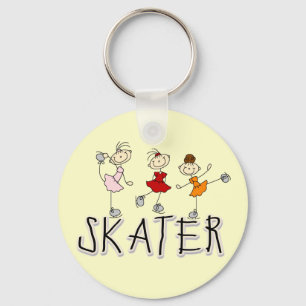 SkaterflickaT-tröja och gåvor Nyckelring