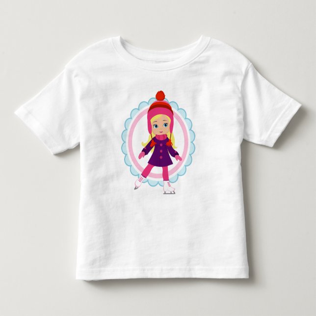 Skaterna Blonde Ice - vintersportsskal T Shirt (Framsida)
