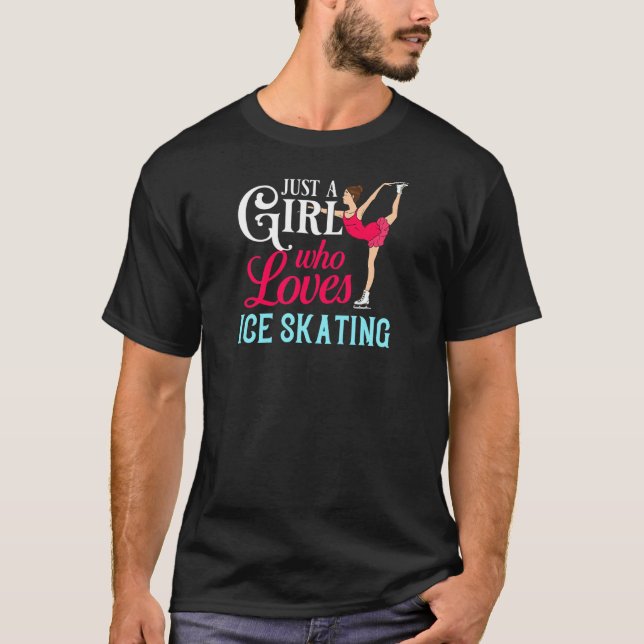 Skaterna för isfär Skating Figur Shoes Trainer Ska T Shirt (Framsida)