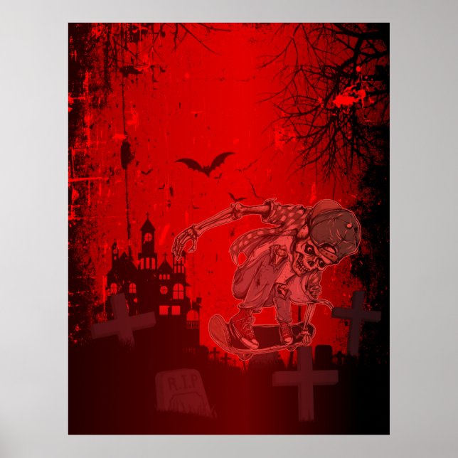 Skaterna för skelettet poster (Framsidan)