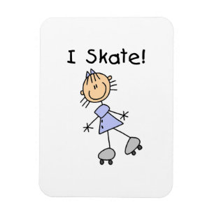 Skaterna "Girl Roller" Magnet