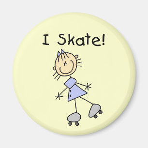 Skaterna "Girl Roller" Magnet