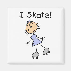 Skaterna "Girl Roller" Magnet