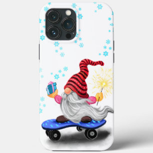 Skaterna Gnome vid julklapp iphone case Gnome med