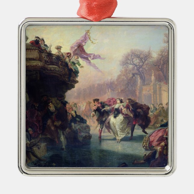 Skaterna Julgransprydnad Metall (Framsidan)