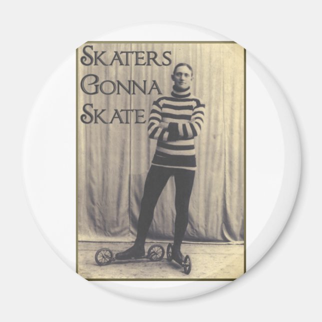 Skaterna kommer att skaka... magnet (Framsidan)