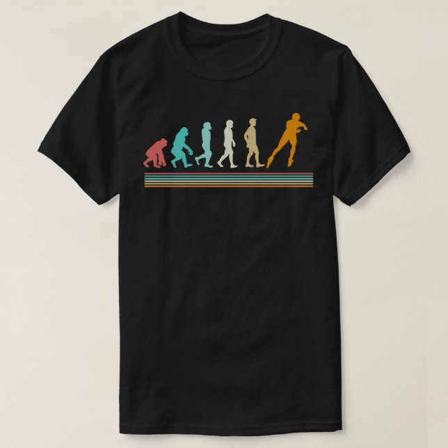 Skaterna Roller för radbyte för skalutveckling T Shirt (Design framsida)
