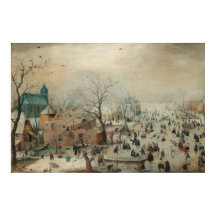 Skaterna Winter Ligcape Ice av Hendrick Averläger