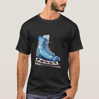 Skates for Ice Sport Älskare Snö T Shirt