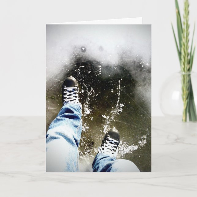 Skates-Helgdag-kort - Orsakssäsong Helgkort (Framsida)