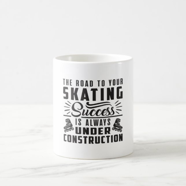 Skates Inline Skating Inliner Gift Idea Kaffemugg (Center)