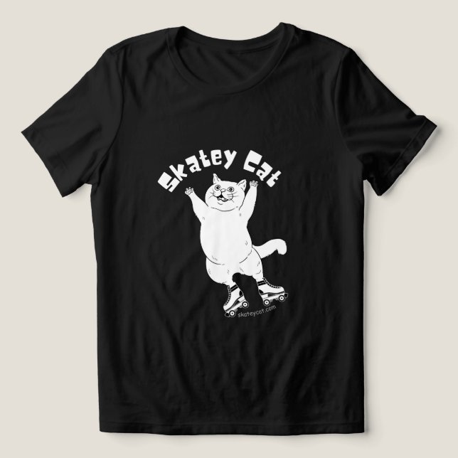 Skatey Cat T Shirt (Design Framsida)