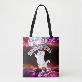 Skatey Cat Tote Bag Tygkasse
