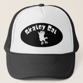 Skatey Cat Trucker Cap Keps