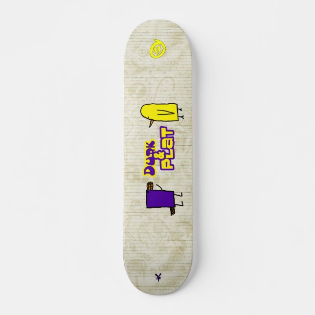 skateyourbrand - durkandplat skateboard bräda 19,5 cm (Framsida)