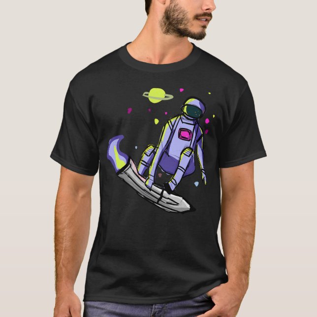 Skating Astronaut T Shirt (Framsida)