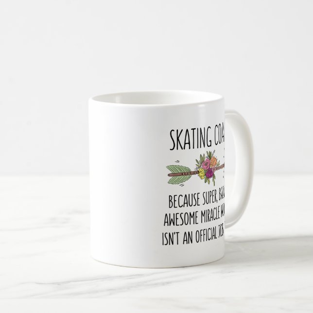 Skating Coach Gift Idea Coffee Mugg (Framsida höger)