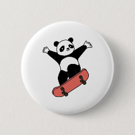Skating Panda Knapp