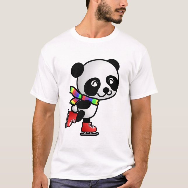 Skating Panda T Shirt (Framsida)