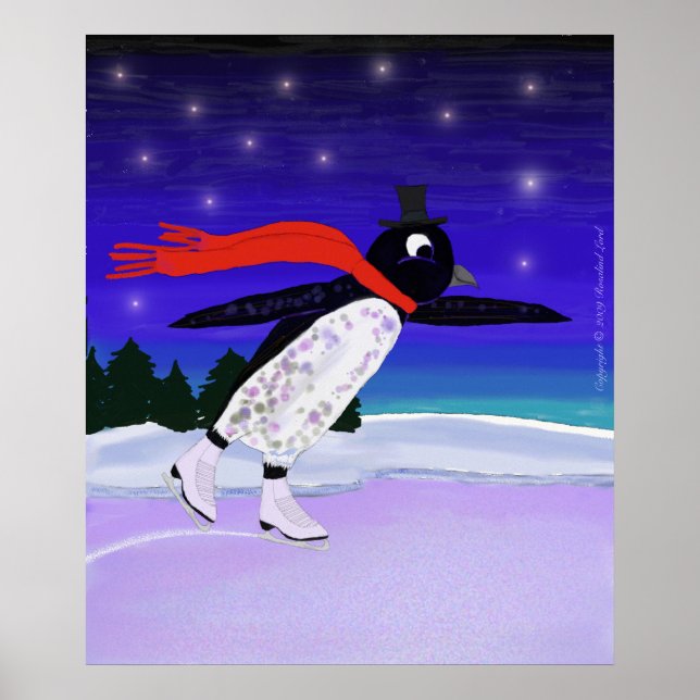 Skating Penguin Poster (Framsidan)