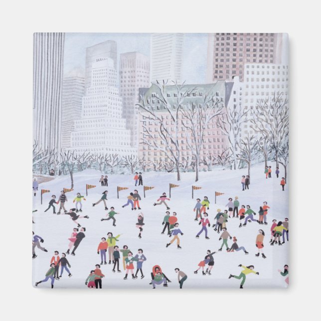 Skating Rink Central Park New York 1994 Magnet (Framsidan)