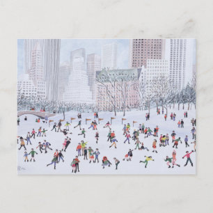 Skating Rink Central Park New York 1994 Vykort