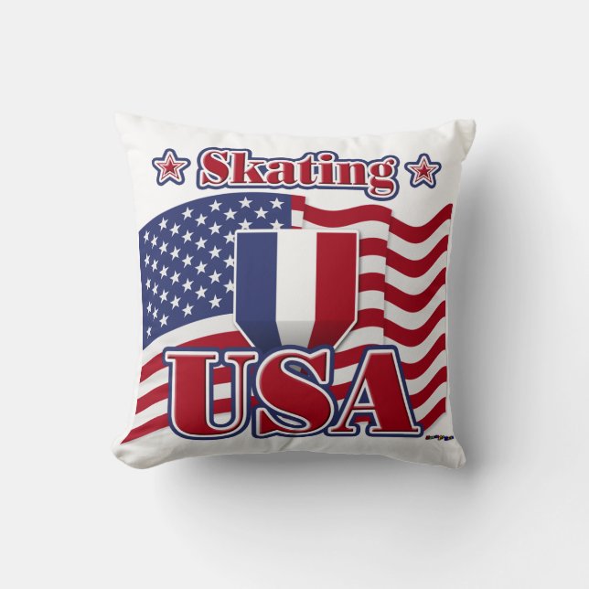 Skating USA Kudde (Framsida)