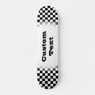 Skatskateboardbrädor, Mönster-svartvitt Mini Skateboard Bräda 18,5 Cm