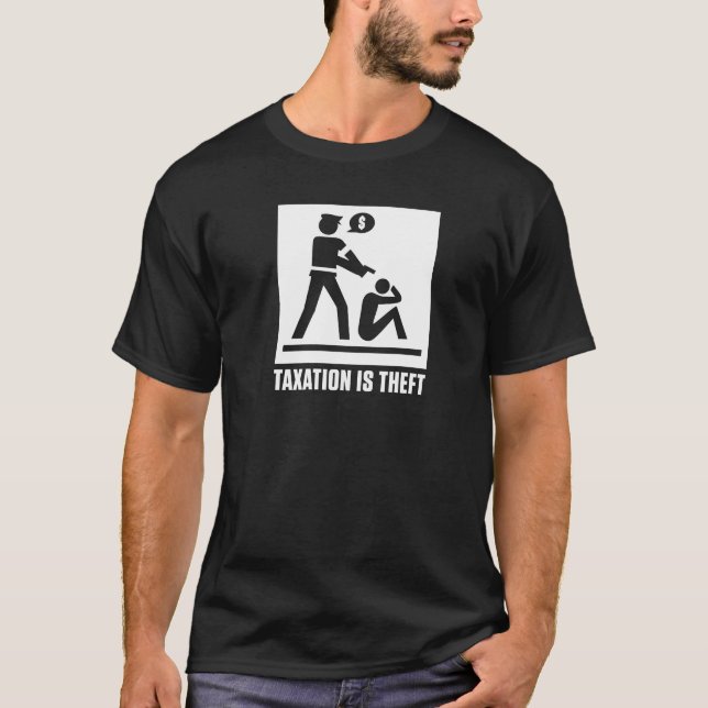 Skatt är stöldskjortan tee shirt (Framsida)